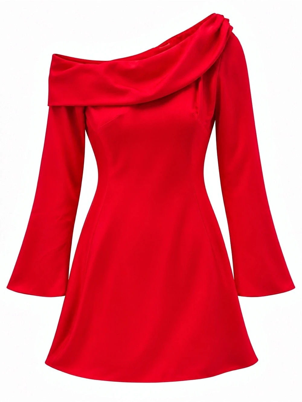 NIA Red Off-Shoulder Mini Dress Like New
